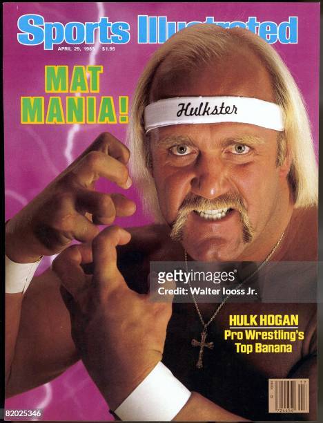 Sports Illustrated via Getty Images Cover: Professional Wrestling: World Wrestling Federation: Closeup portrait of Hulk Hogan in studio. New York, NY...