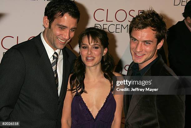 Clive Owen, Natalie Portman and Jude Law