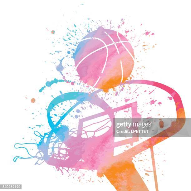 basketball - basketball net texture stock illustrations