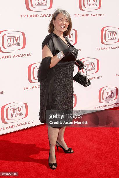 Actress Roseanne Barr arrives at the 6th annual "TV Land Awards" held at Barker Hangar on June 8, 2008 in Santa Monica, California.