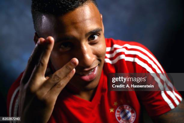 Corentin Tolisso of FC Bayern Muenchen poses for a portrait during the Audi Summer Tour 2017 on July 21, 2017 in Shenzhen, China.