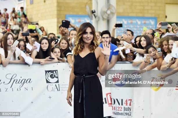 Ambra Angiolini attends Giffoni Film Festival 2017 Day 8 on July 21, 2017 in Giffoni Valle Piana, Italy.