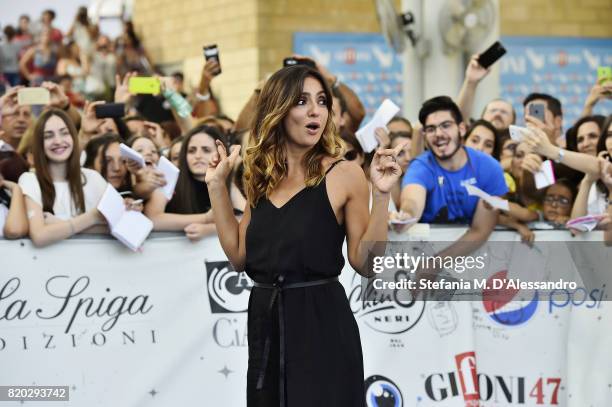 Ambra Angiolini attends Giffoni Film Festival 2017 Day 8 on July 21, 2017 in Giffoni Valle Piana, Italy.