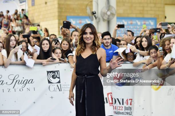 Ambra Angiolini attends Giffoni Film Festival 2017 Day 8 on July 21, 2017 in Giffoni Valle Piana, Italy.