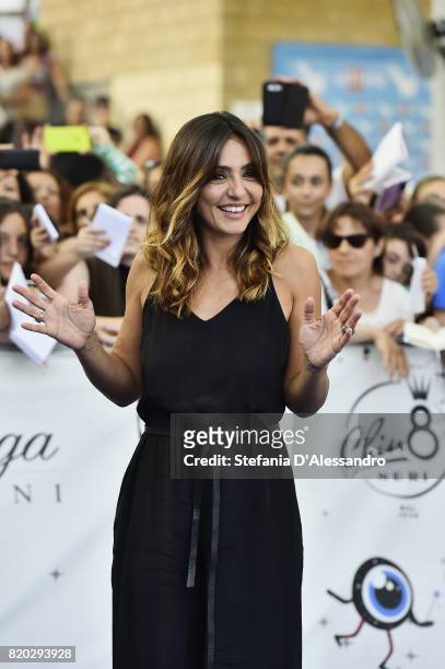 Ambra Angiolini attends Giffoni Film Festival 2017 Day 8 on July 21, 2017 in Giffoni Valle Piana, Italy.