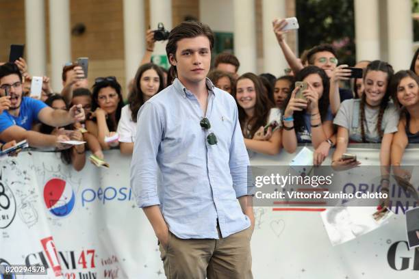 Nick Robinson attends Giffoni Film Festival 2017 blue carpet on July 21, 2017 in Giffoni Valle Piana, Italy.