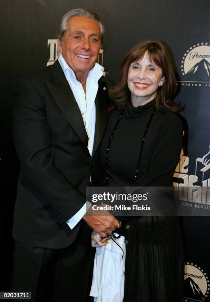 Actors Gianni Russo and Talia Shire attend the Godfather Symphony premiere and DVD release at the State Theatre on July 22, 2008 in Sydney, Australia.
