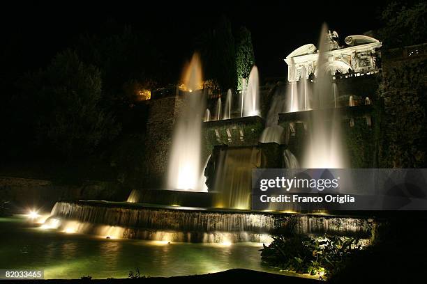 View of Villa D'Este is seen during The Estate Romana , on July 28, 2007 in Tivoli Rome - Italy. The city, at least in the summer, bursts into an...