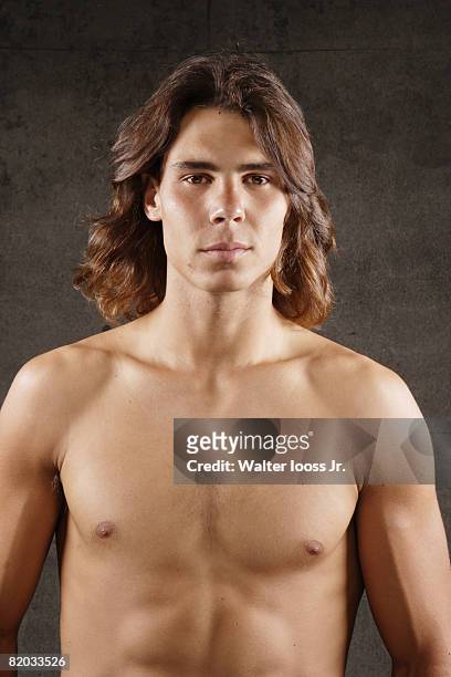 Spanish tennis player Rafael Nadal is photographed for Spors Illustrated on August 21, 2006 at Pier 59 Studios in New York City. CREDIT MUST READ:...