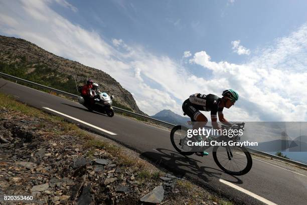 Maciej Bodnar of Poland riding for Bora-Hansgrohe rides during stage 19 of the 2017 Le Tour de France, a 222.5km stage from Embrun to...