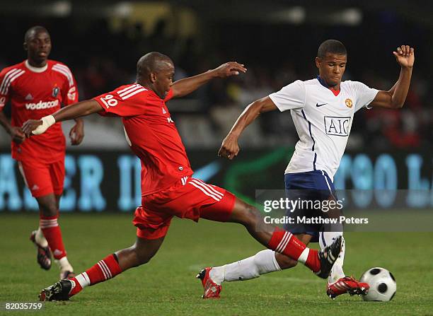 Fraizer Campbell of Manchester United in action during the Vodacom Challenge pre-season friendly match between Orlando Pirates and Manchester United...