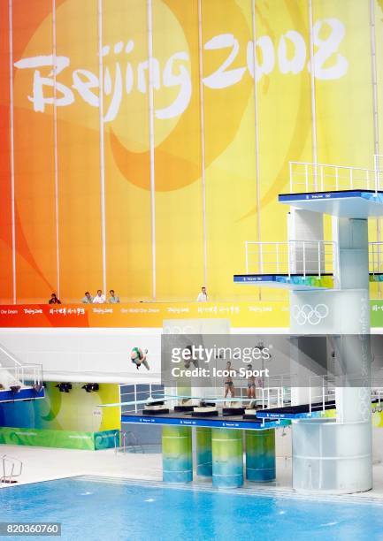 Illustration plongeon - - Entrainement - National Aquatics Center - Water Cube - Jeux olympiques Pekin 2008,