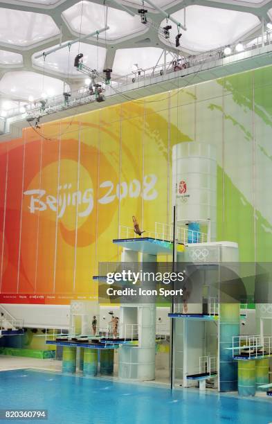 Illustration plongeon - - Entrainement - National Aquatics Center - Water Cube - Jeux olympiques Pekin 2008,