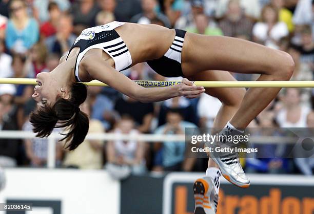 Blanca Vlasic of Serbia wins the womens high jump event in The DN Galan IAAF Super Grand Prix at The Olympic Stadium in on July 2008, Stockholm,...