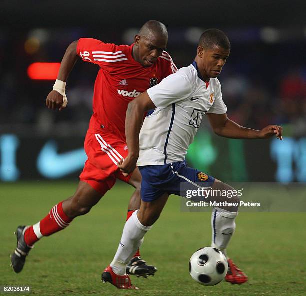 Fraizer Campbell of Manchester United in action during the Vodacom Challenge pre-season friendly match between Orlando Pirates and Manchester United...