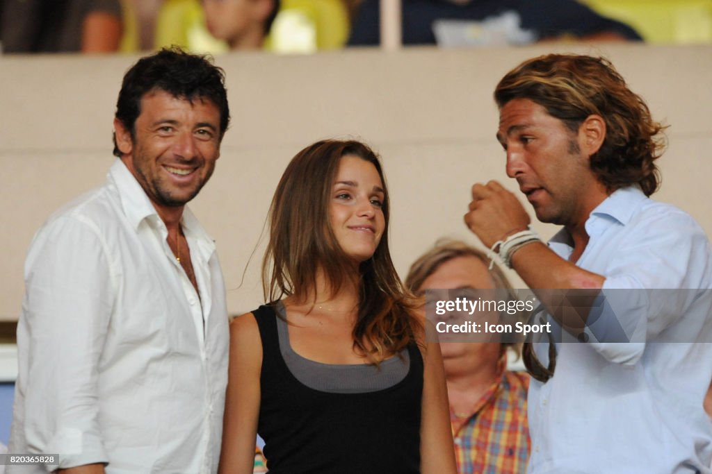 Patrick BRUEL et sa compagne - - Monaco / PSG - 1ere journee de Ligue... News Photo - Getty Images