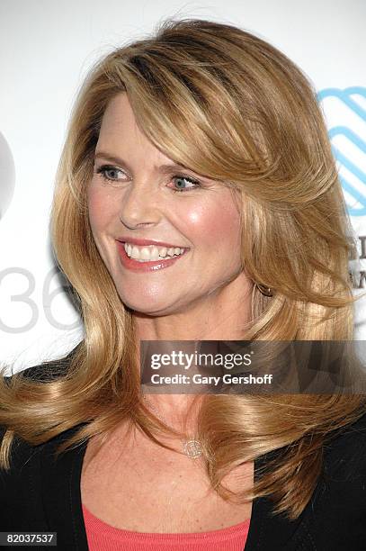 Former supermodel and media celebrity Christie Brinkley participates in the Boys and Girls Club of America's National Family Fitness Day at the...