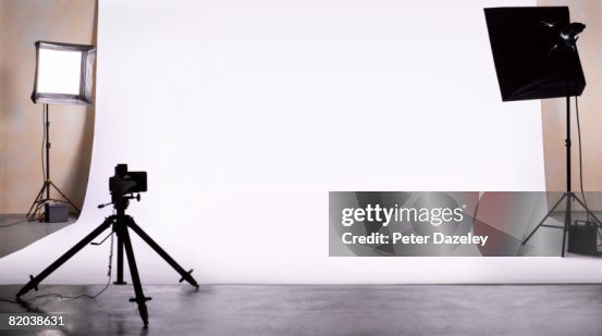 Empty photography studio ready for shoot. Empty photography studio ready for shoot.