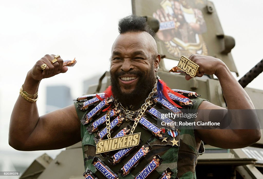 Mr T Visits Melbourne On Snickers Tour