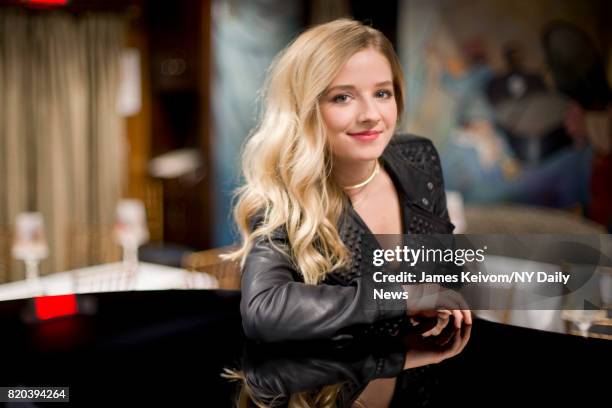 Singer Jackie Evancho photographed for NY Daily News on April 4, 2017 in New York City.