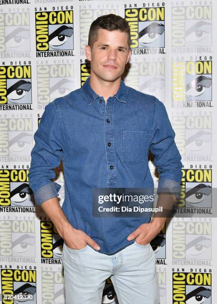 Actor Charlie Carver at the "Teen Wolf" Press Line during Comic-Con International 2017 at Hilton Bayfront on July 21, 2017 in San Diego, California.