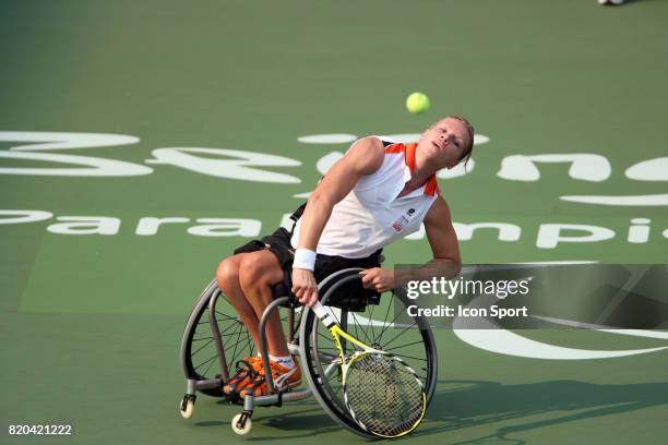 Esther VERGEER - - Tennis - finale simple femme - Jeux Paralympiques de Pekin 2008,