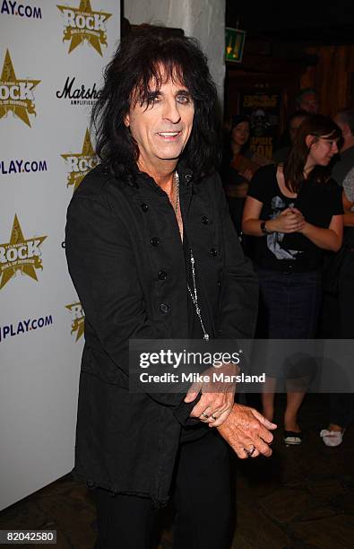 Alice Cooper arrives at the Classic Rock Roll of Honour 2008 Nominations Launch at The Border Line on July 23, 2008 in London, England.