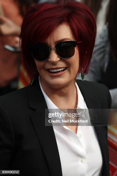 Sharon Osbourne arriving at The X Factor Bootcamp auditions at Wembley Arena on July 21, 2017 in London, England.