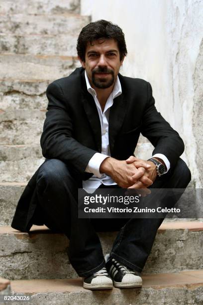 Actor Pierfrancesco Favino attends the Giffoni Film Festival on July 23, 2008 in Giffoni, Italy.