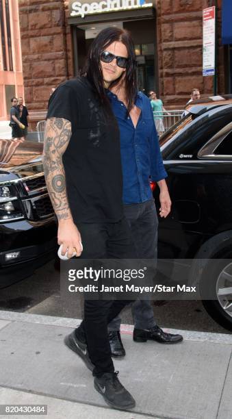 Travis Bacon is seen on July 21, 2017 in New York City.