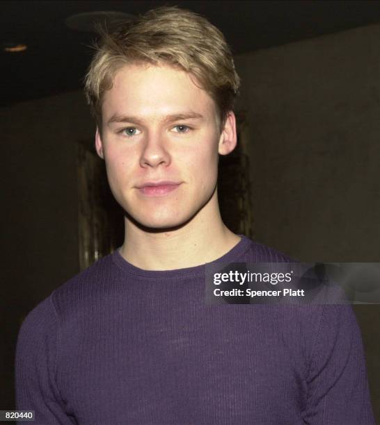 Actor Randy Harrison poses for photographers during a party for the Showtime television show "Queer As Folk" March 19, 2001 in New York City. Cast...