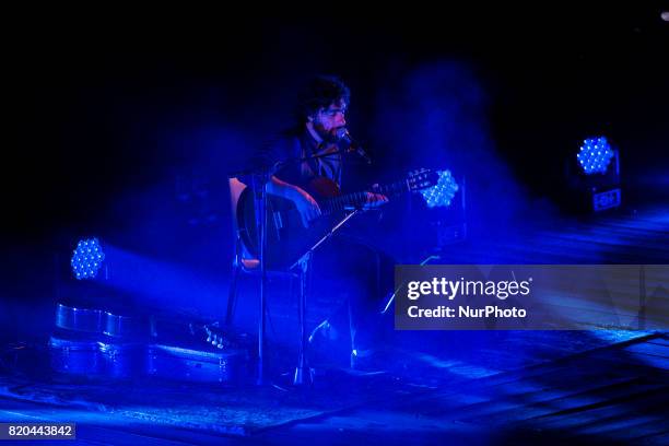 Galzignano Terme , 20 Luglio 2017, Anfiteatro del Venda. José González, carismatico musicista svedese Indie Rock, si esibisce nella suggestiva...