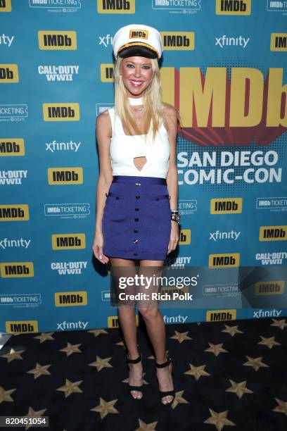 Actor Tara Reid on the #IMDboat at San Diego Comic-Con 2017 at The IMDb Yacht on July 21, 2017 in San Diego, California.