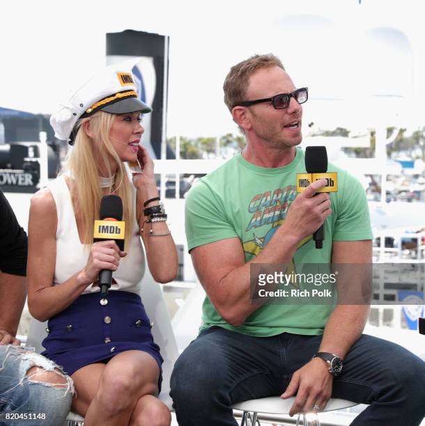 Actors Tara Reid and Ian Ziering on the #IMDboat at San Diego Comic-Con 2017 at The IMDb Yacht on July 21, 2017 in San Diego, California.