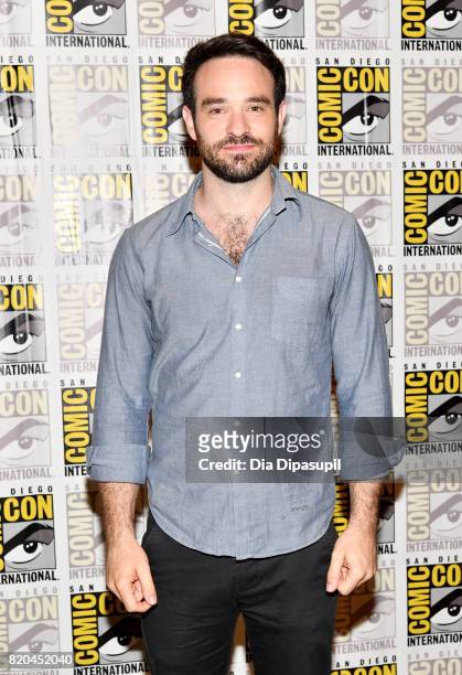 Actor Charlie Cox at Marvel's "The Defenders" Press Line during Comic-Con International 2017 at Hilton Bayfront on July 21, 2017 in San Diego,...
