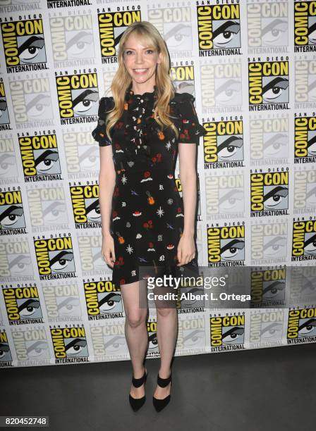Actor Riki Lindhome attends Comic-Con International 2017 "The Big Bang Theory" panel at San Diego Convention Center on July 21, 2017 in San Diego,...