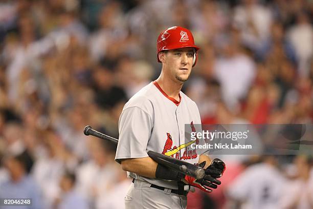 Ryan Ludwick of the National League All-Stars looks on against the American League All-Stars during the 79th MLB All-Star Game at Yankee Stadium on...