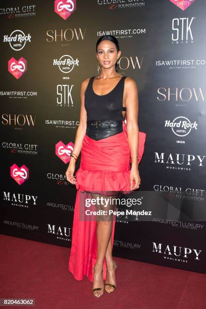 Alesha Dixon attends the Global Gift Gala party at STK Ibiza on July 21, 2017 in Ibiza, Spain.