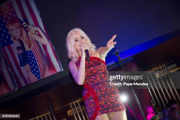 Pixie Lott attends Global Gift Gala Party on July 21, 2017 in Ibiza, Spain.