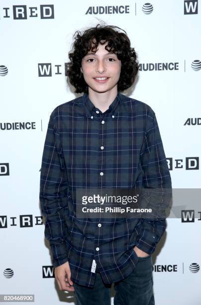 Actor Finn Wolfhard of 'Stranger Things' at 2017 WIRED Cafe at Comic Con, presented by AT&T Audience Network on July 21, 2017 in San Diego,...