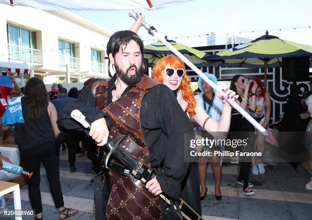 Guests at 2017 WIRED Cafe at Comic Con, presented by AT&T Audience Network on July 21, 2017 in San Diego, California.