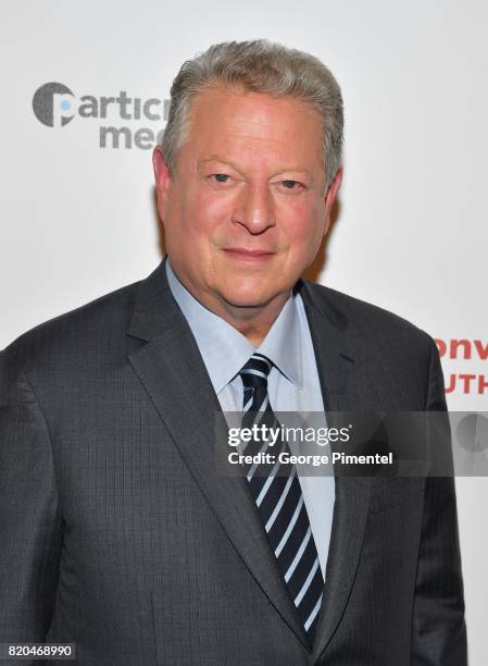 Former Vice President Al Gore attends a special Toronto screening of 'An Inconvenient Sequel: Truth to Power' at Cineplex Scotiabank Theatre on July...