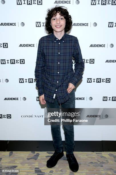 Actor Finn Wolfhard of 'Stranger Things' at 2017 WIRED Cafe at Comic Con, presented by AT&T Audience Network on July 21, 2017 in San Diego,...