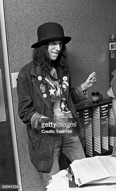 Singer, songwriter and poet Patti Smith appears live on WKLS-FM before opening for the Rolling Stones at the Fox Theater on June 12, 1978 in Atlanta,...