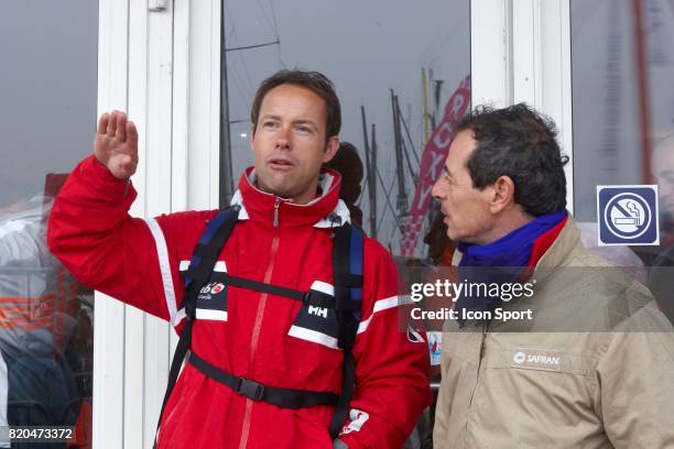 Thomas COVILLE / Marc GUILLEMOT / SAFRAN - Ambiance sur les pontons la veille du depart - - Vendee Globe 2008 - Les Sables d'Olonne ,