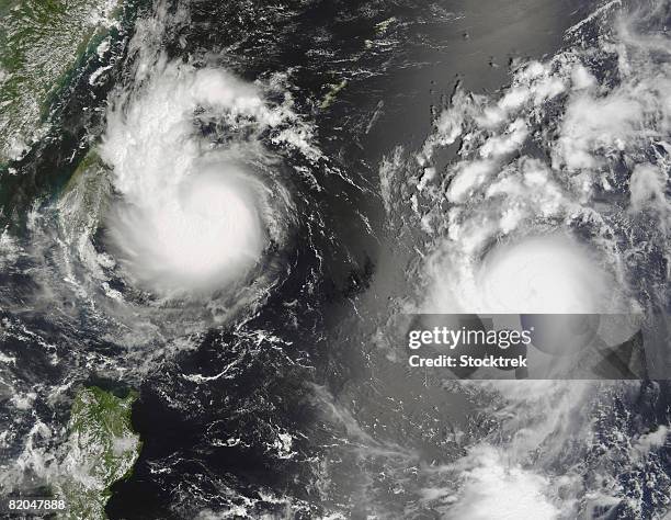 typhoon saomai and tropical storm bopha - bopha stock pictures, royalty-free photos & images