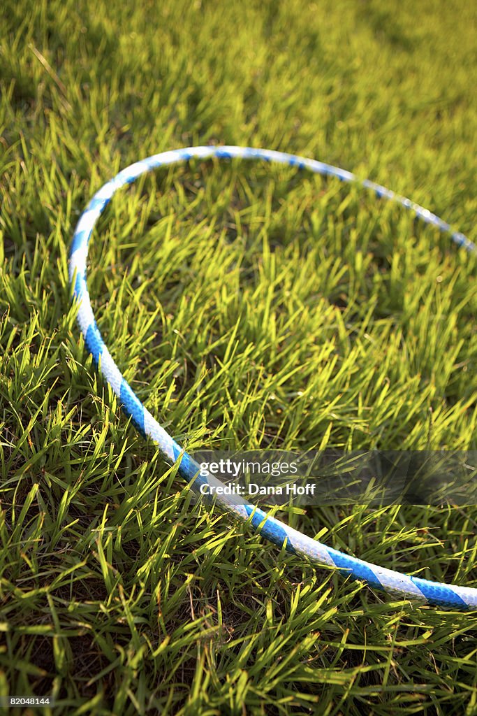 Hula hoop in grass