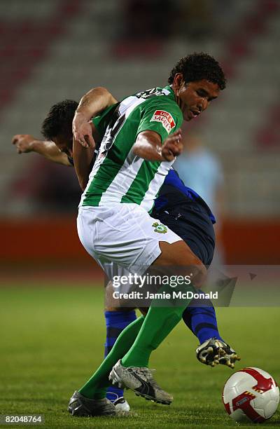 Mateus of Victoria in action during the pre-season friendly match between Victoria and Sunderland at the Estadio Municipal de Albufeira on July 23,...