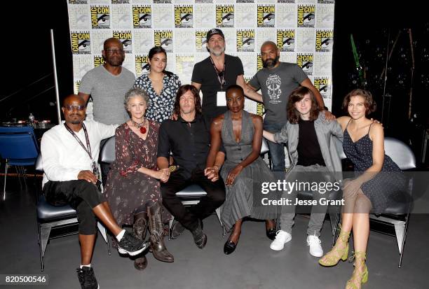 Actors Lennie James, Alanna Masterson, Jeffrey Dean Morgan, and Khary Payton Seth Gilliam, Melissa McBride, Norman Reedus, Danai Gurira, Chandler...