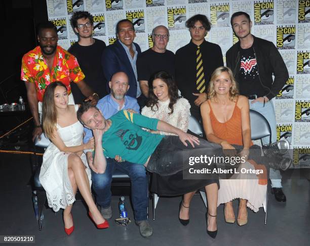 Actors Colman Domingo, Daniel Sharman, Michael Greyeyes, Dayton Callie, Frank Dillane, Sam Underwood Alycia Debnam-Carey, moderator Chris Hardwick,...